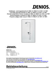 Denios G 1931 Mode D'emploi