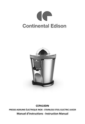 CONTINENTAL EDISON CEPA100IN Manuel D'instructions