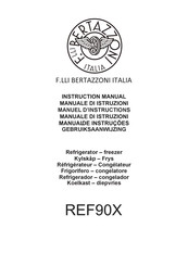 F.Bertazzoni REF90X Manuel D'instructions