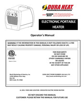 Dura Heat WorkBox XTR8000 Mode D'emploi