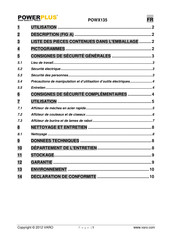 Powerplus POWX135 Mode D'emploi