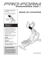 Pro-Form ENDURANCE 520 E Manuel De L'utilisateur