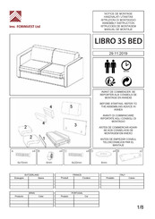 IMS FORINVEST LIBRO 3S BED Notice De Montage