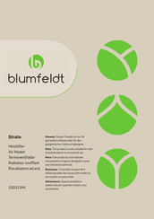 Blumfeldt Strato Mode D'emploi