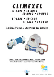 Procopi CLIMEXEL ET-CA90 Notice D'installation Et Conseils D'utilisation