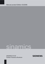 Siemens SINAMICS S120 Parties Puissance Booksize Manuel Produit