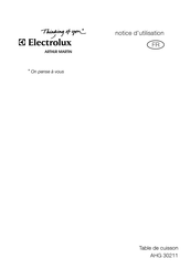 Electrolux AHG 30211 Notice D'utilisation