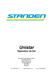 Standen Unistar Mode D'emploi