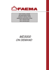 Faema MD3000 On Demand Manuel D'installation Et Usage