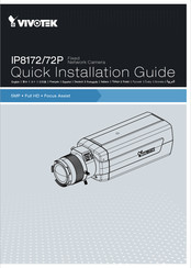 Vivotek IP8172 Guide D'installation Rapide