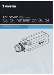 Vivotek IP8172P Guide D'installation Rapide