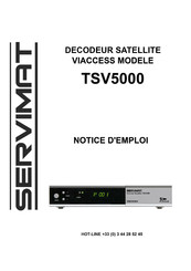 Servimat TSV5000 Notice D'emploi