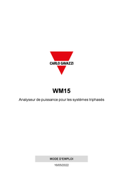 CARLO GAVAZZI WM15 Mode D'emploi