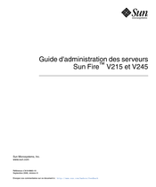 Sun Microsystems Sun Fire V215 Guide D'administration