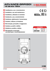 Scame electrical solutions ADVANCE-GD 125A Installation, Utilisation Et Entretien