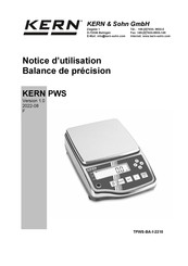 KERN PWS 3000-1 Notice D'utilisation