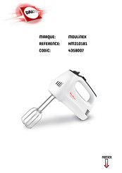 Moulinex HM3101B1 Mode D'emploi