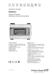 Endress+Hauser RMM621 Information Technique