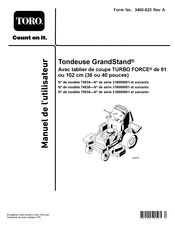 Toro GrandStand Serie Manuel De L'utilisateur