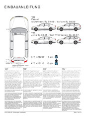 Volkswagen 423213 Instructions De Montage