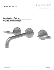 aquabrass Geo 27N29 Guide D'utilisation