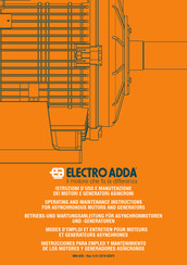 Electro Adda 355L V1 Mode D'emploi Et Entretien