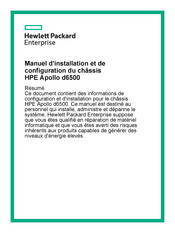 Hewlett Packard Enterprise Apollo d6500 Manuel D'installation Et Configuration