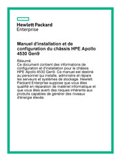 Hewlett Packard Enterprise Apollo 4530 Gen9 Manuel D'installation Et Configuration