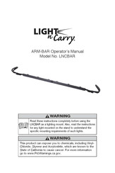 Light-N-Carry LNCBAR Manuel De L'opérateur