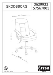 Jysk SKODSBORG 57567001 Instructions De Montage