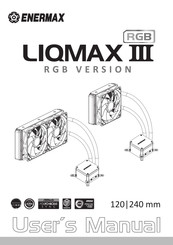 ENERMAX LIQMAX III RGB 120 Mode D'emploi