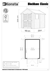 konsta Blockhaus Classic Instructions De Montage