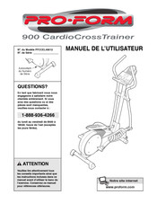 Pro-Form 900 CardioCrossTrainer Manuel De L'utilisateur