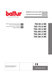 baltur TBG 140 LX MC Manuel D'instructions Pour L'installation, L'emploi Et L'entretien