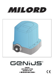 Genius MILORD 424 Instructions Et Consignes Pour L'installateur