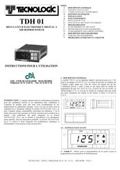 Tecnologic TDH 01 Instructions Pour L'utilisation