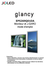 Joled glancy J-GARO EPS269Q01DA Mode D'emploi