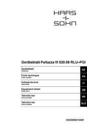 Haas+Sohn Pallazza III 520.08 RLU-PGI Fiche Technique