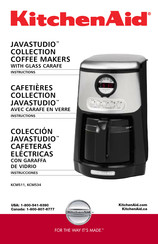 KitchenAid JAVASTUDIO KCM534 Instructions