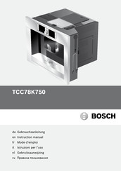 Bosch TCC78K750 Mode D'emploi