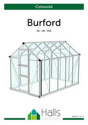 Halls Greenhouses Cotswold Burford 610 Instructions De Montage