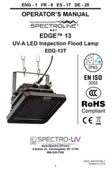 Spectro-UV EDGE 13 Manuel D'utilisation