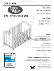 Dorel Asia Baby Relax DA7760B3 Instructions De Montage