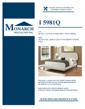 Monarch Specialties I 5981Q Instructions D'assemblage