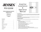 Jensen PS1220M Manuel D'installation Et D'utilisation