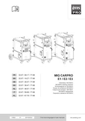 Ims Pro MIG CARPRO E1 Mode D'emploi