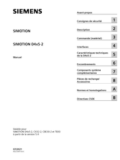 Siemens SIMOTION D4 5-2 Série Manuel