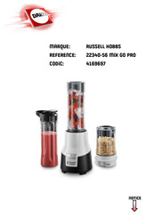 Russell Hobbs Aura Mix & Go Pro 22340-56 Mode D'emploi