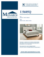 Monarch Specialties I 5605Q Instructions D'assemblage