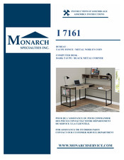 Monarch Specialties I 7161 Instructions D'assemblage